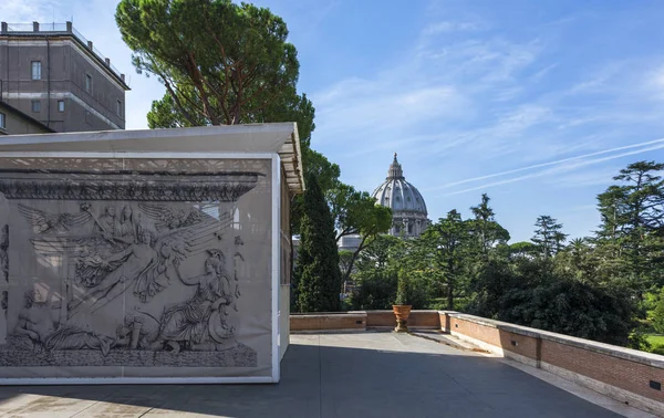 Roma Italia Agosto 2018 Patio Los Museos Del Vaticano — Foto de Stock