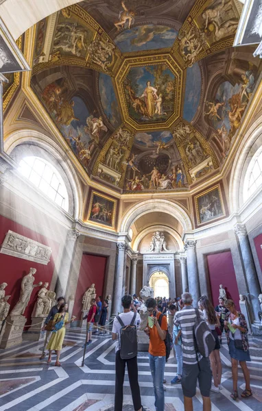 Roma Itália Agosto 2018 Impressionantes Salões Museus Vaticano — Fotografia de Stock