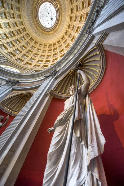 Rzym Włochy Sierpień 2018 Imponujące Rzeźby Ekspozycji Muzeach Watykańskich — Zdjęcie stockowe