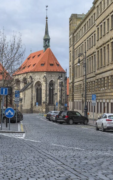 Straßenansicht Zentrum Von Prag — Stockfoto