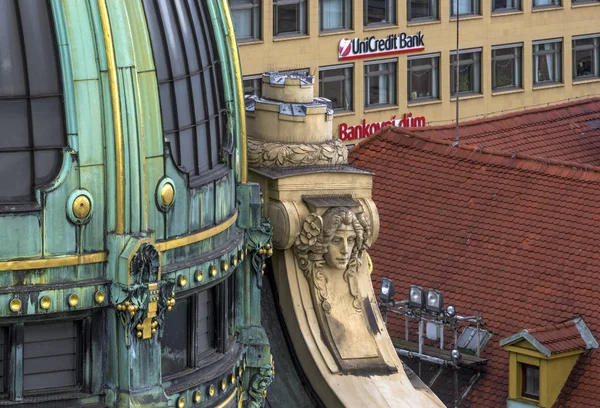 Prag Merkezinde Mimari Bir Parça — Stok fotoğraf