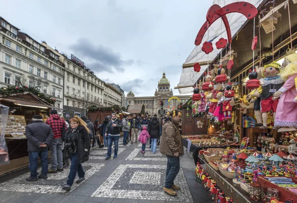 Gatuvy Centrala Prag — Stockfoto