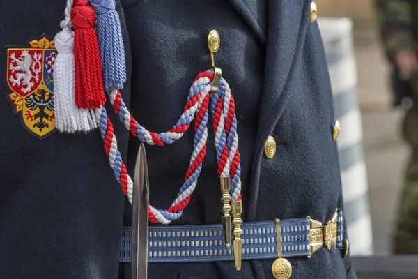 Wachablösung Auf Der Prager Burg — Stockfoto