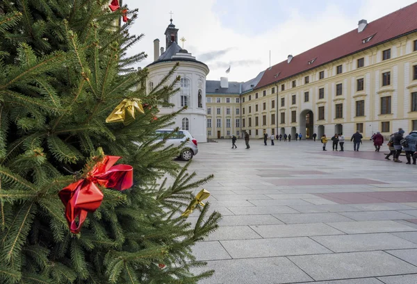 Noel Zamanı Prazski Hrad Viet Prag — Stok fotoğraf