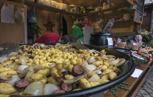 Traditional Hot Food Treats Center Prague — Stock Photo, Image