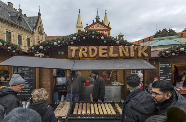 Vánoční Trh Městském Hradě Praha — Stock fotografie