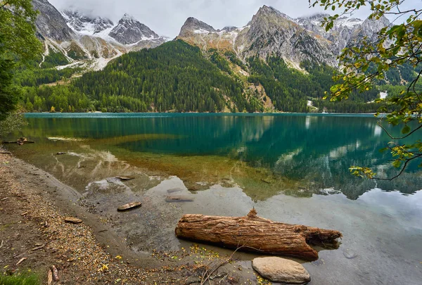 Vista Espectacular Lago Anterselva Los Dolomitas —  Fotos de Stock