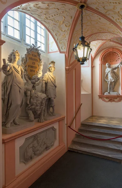 Escalier Entrée Abbaye Bénédictine Melk Autriche — Photo