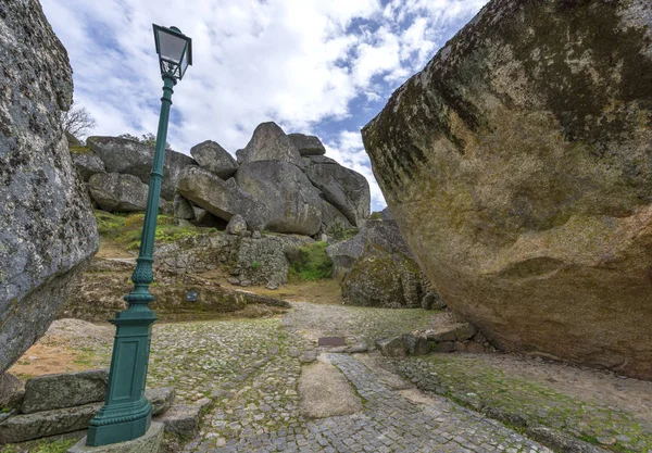 Walking Unique Stone Village Monsanto Portugal — Stock Photo, Image