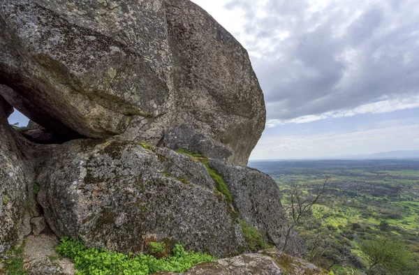 Paseando Por Singular Pueblo Piedra Monsanto Portugal — Foto de Stock