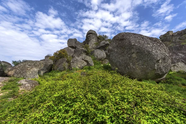 Paseando Por Singular Pueblo Piedra Monsanto Portugal — Foto de Stock