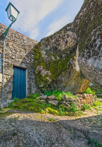 Paseando Por Singular Pueblo Piedra Monsanto Portugal — Foto de Stock