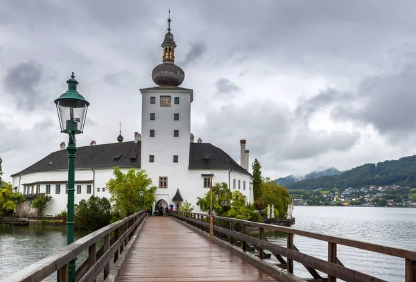 Vista Sobre Schloss Ort Lago Traunsee Gmunden Austria —  Fotos de Stock