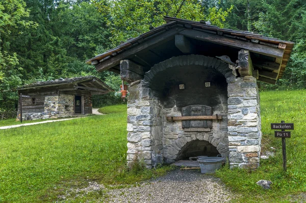 Bir Zamanlar Salzburg Avusturya Yakınlarındaki Açık Hava Tarihi Kırsal Yaşam — Stok fotoğraf