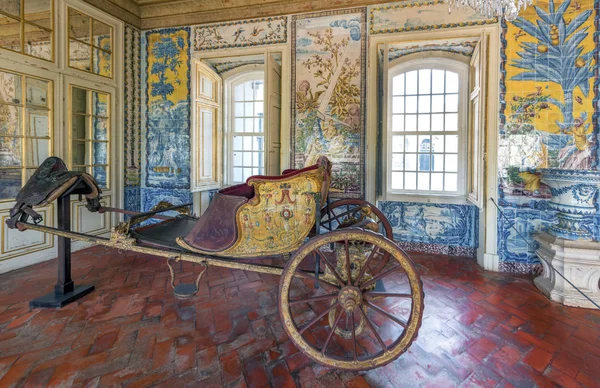 Interior Dari Kerajaan Queluz Istana Portugal — Stok Foto