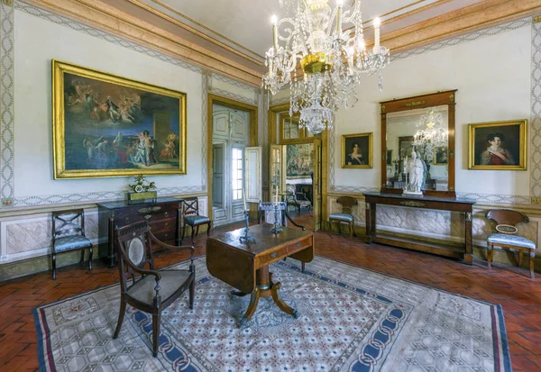 Interieur Van Het Koninklijk Paleis Van Queluz Portugal — Stockfoto