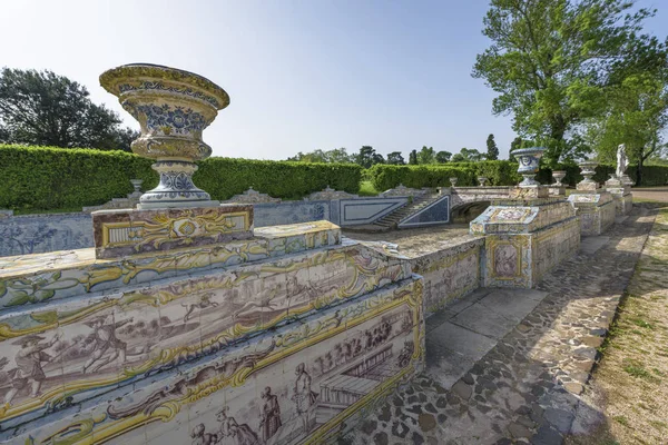 Dekorationsfragment Park Des Königlichen Palastes Von Queluz — Stockfoto