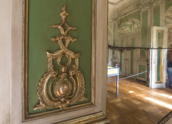 Imponujące Wnętrze Pałacu Królewskiego Queluz Portugalia — Zdjęcie stockowe
