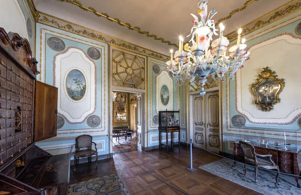 Impresionante Interior Del Palacio Real Queluz Portugal — Foto de Stock