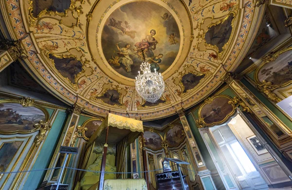 Indrukwekkend Interieur Van Queluz Koninklijk Paleis Portugal — Stockfoto