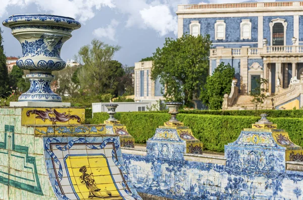 Vista Parque Del Palacio Real Queluz — Foto de Stock