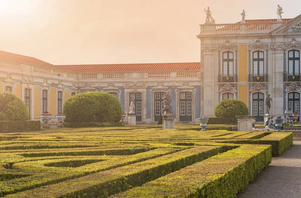 Blick Den Park Des Königlichen Palastes Von Queluz — Stockfoto