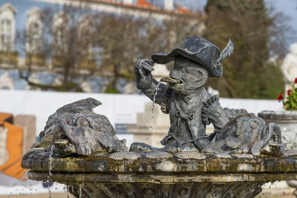 Decoratie Fragment Het Park Van Queluz Koninklijk Paleis — Stockfoto