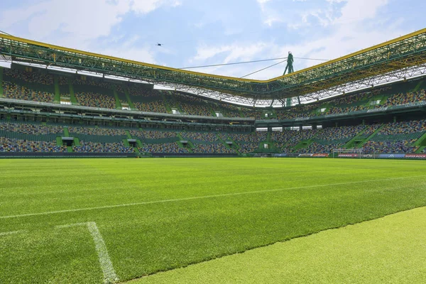 Zwiedzanie Jose Alvalade Arena Oficjalny Plac Zabaw Sporting — Zdjęcie stockowe