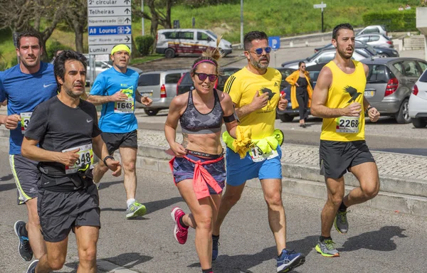 Maratón Tradicional Lisboa Dedicado Día Libertad Abril —  Fotos de Stock