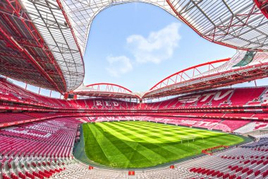 Lisboa, Portugal - April 2018: View on Estadio da Luz - the official playground of FC Benfica