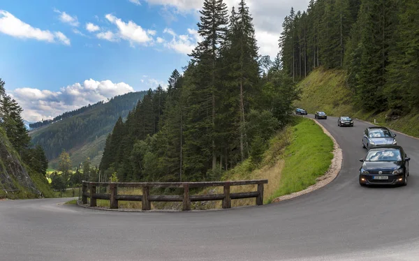 Conducir Por Carreteras Alpinas — Foto de Stock