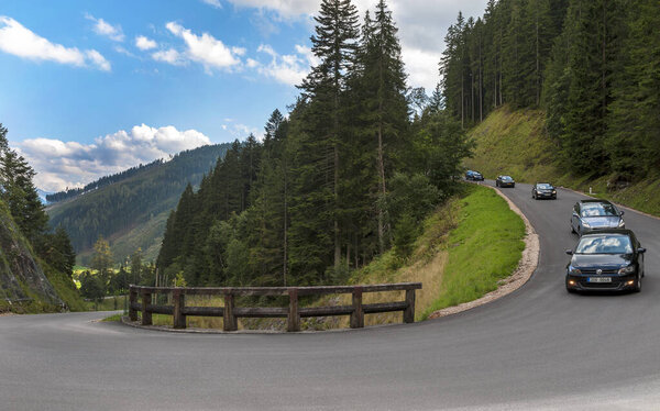 Driving on alpine roads