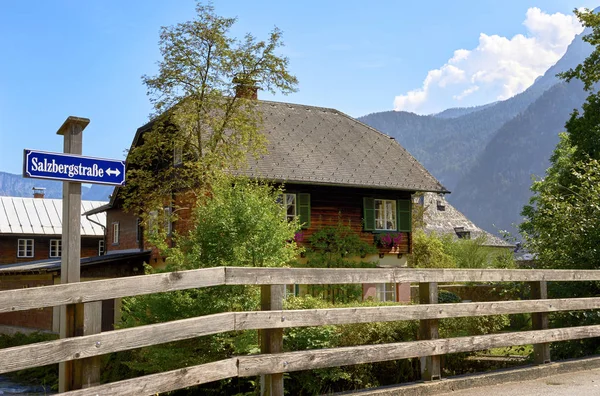 Casas Madera Las Afueras Halstatt Austria —  Fotos de Stock