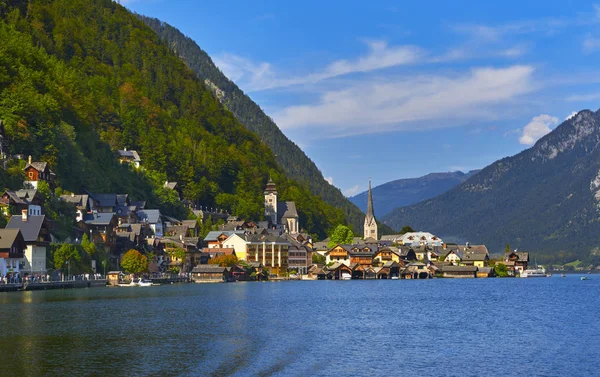 Scenic View Hallstatt Lake Austria Royalty Free Stock Photos