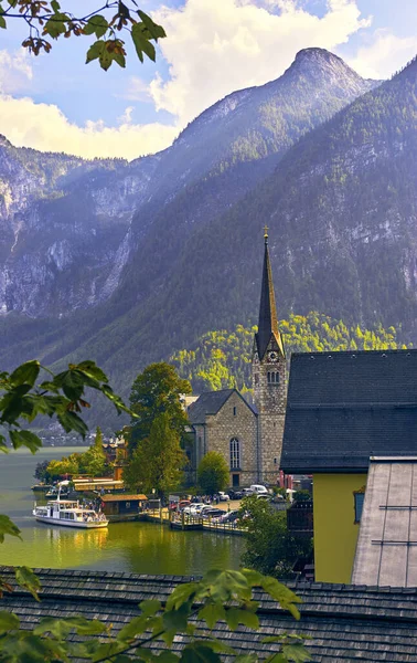 Scenic View Hallstatt Lake Austria — Stock Photo, Image