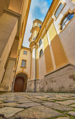 Avusturya 'daki Melk Abbey' in avlusunda