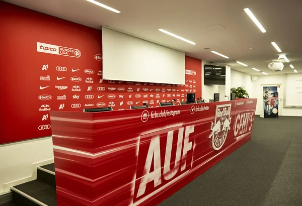 Sala Conferencias Prensa Estadio Red Bulls Salzburgo —  Fotos de Stock