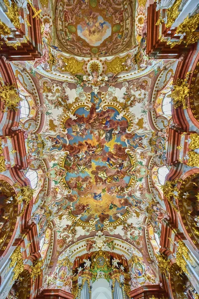 Impressionante Interior Igreja Abadia Wilhering Áustria — Fotografia de Stock