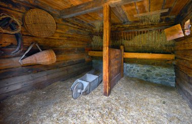 Kırsal yaşamın açık hava tarihi müzesi Salzburg, Avusturya 'da antika nesneler