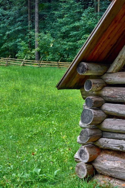 Retro Holzhäuser Historischen Freilichtmuseum Des Landlebens Bei Salzburg Österreich — Stockfoto