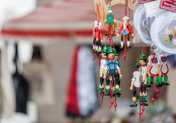 Souvenirs Traditionnels Vente Dans Les Rues Salzbourg — Photo