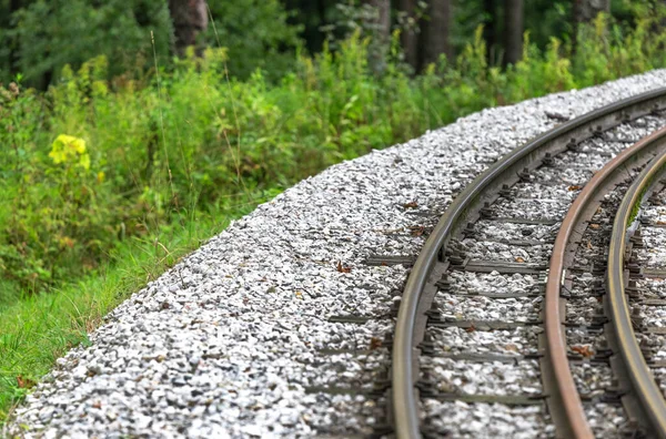 Chemin Fer Campagne Gros Plan — Photo