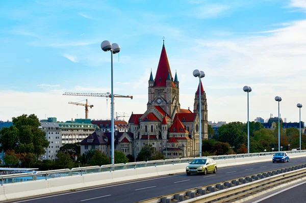 Francis Assisi Church Center Vienna — Stockfoto