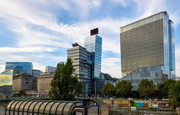 Modern Buildings Center Vienna — Stockfoto
