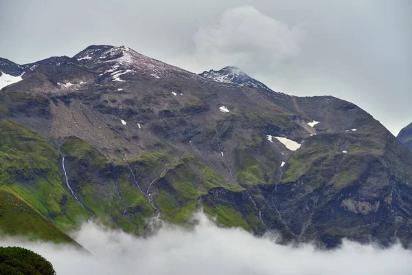 Cloudy Landscape Grossglockner Alpine Road — Foto Stock