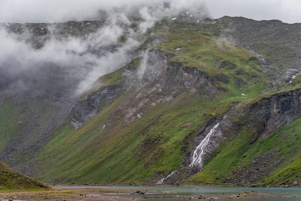Vue Panoramique Sur Route Alpine Grossglockner Jour Automne — Photo