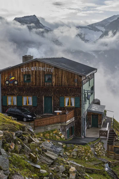 Fjällstuga Grossglockner Alpine Road Österrike — Stockfoto