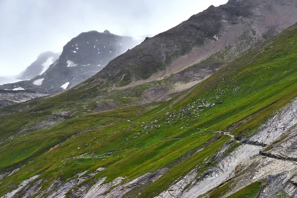 Vista Panoramica Sulla Strada Alpina Grossglockner Austria — Foto Stock