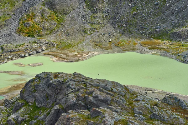 Smältande Vatten Pasterze Glaciär Grossglockner Alpin Väg — Stockfoto