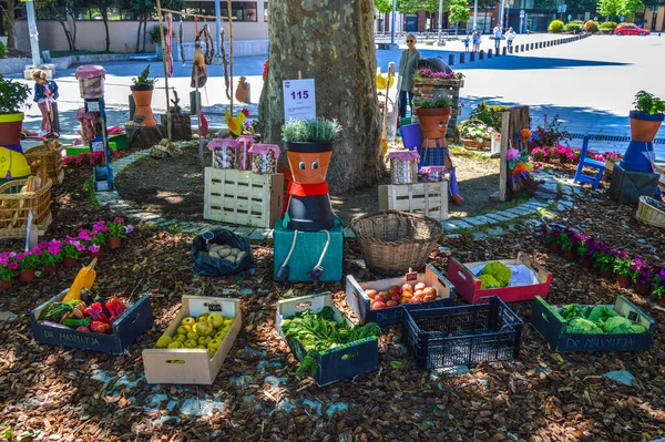 Blumenfest Girona Temps Flors Spanien 2019 — Stockfoto